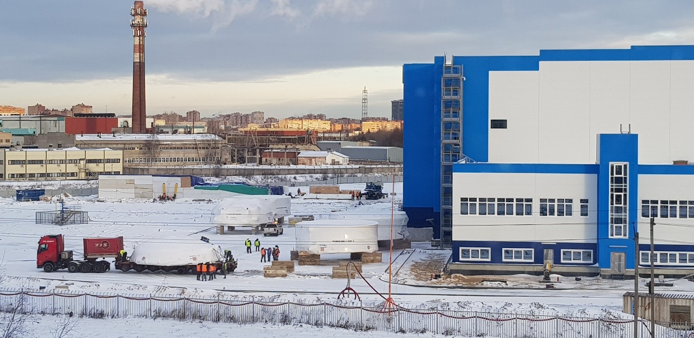 Start of the Technological equipment delivery for the Spacecraft Assembly, Integration and Testing Facility